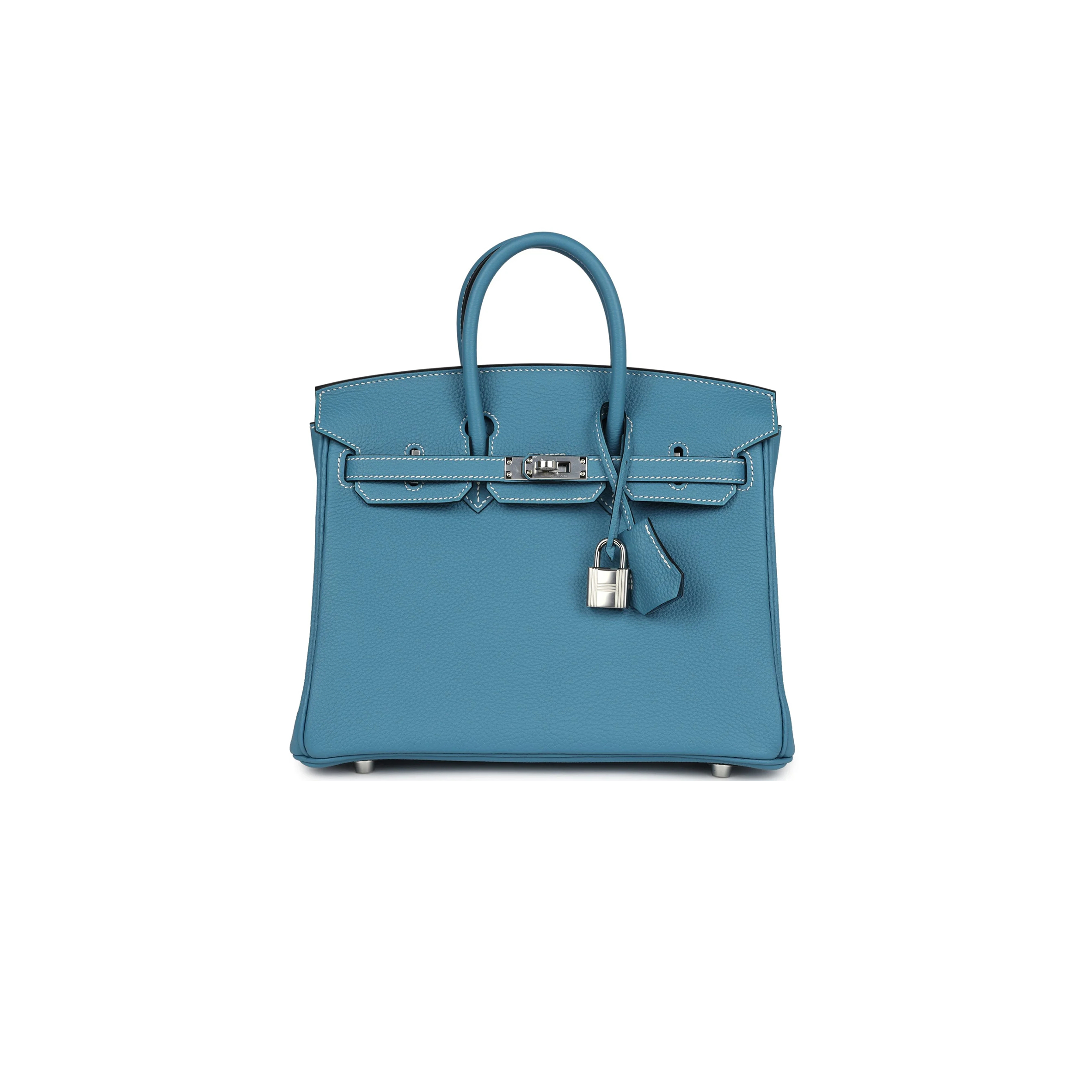 HERMÈS MASTER BIRKIN 25 BLUE JEAN TOGO PALLADIUM HARDWARE (25*20*13cm)